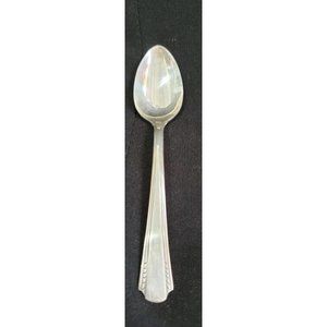 Carlton small espresso DEMITASSE SPOON silverplate 5" long VINTAGE